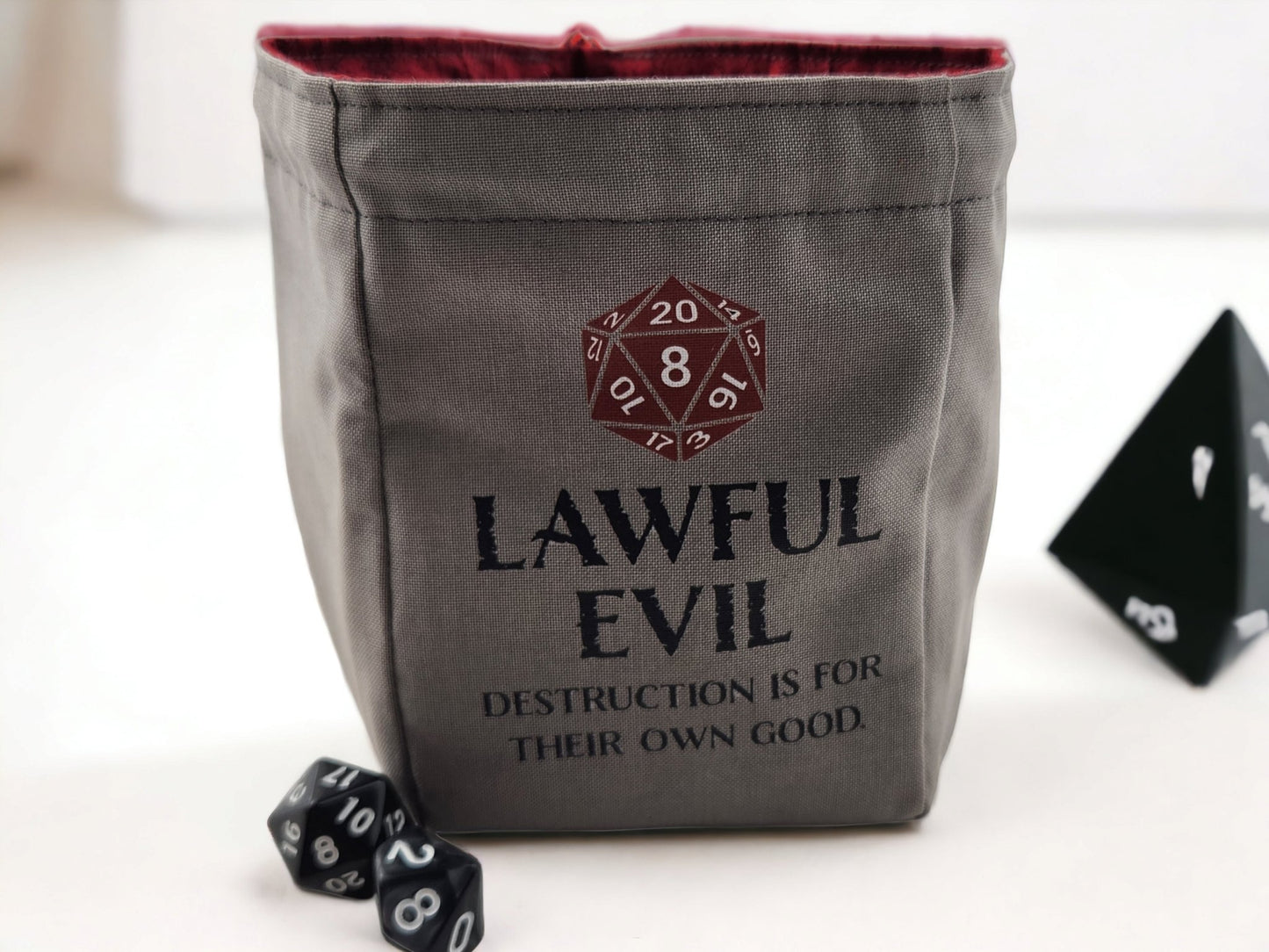 Lawful Evil Dice Bag - Rowan Gate