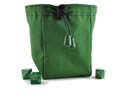 Lawful Evil Dice Bag, Green Batik - Rowan Gate