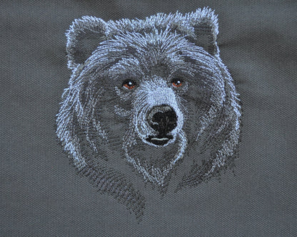 Majestic Bear Canvas Cinch Sack - Rowan Gate