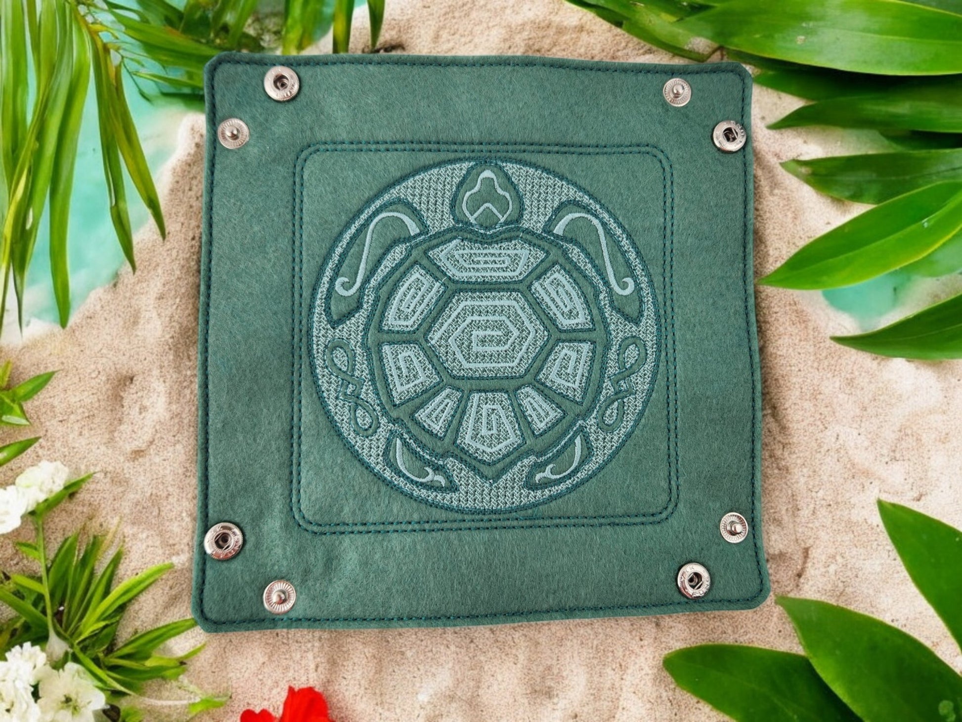 Mandala turtle dice tray - Rowan Gate