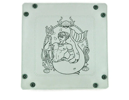 Merman dice tray in sea foam green. - Rowan Gate