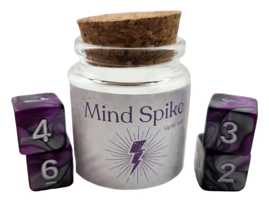 Mind Spike spell dice jar - Rowan Gate