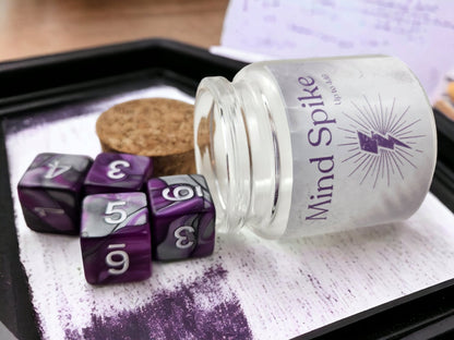 Mind Spike spell dice jar - Rowan Gate