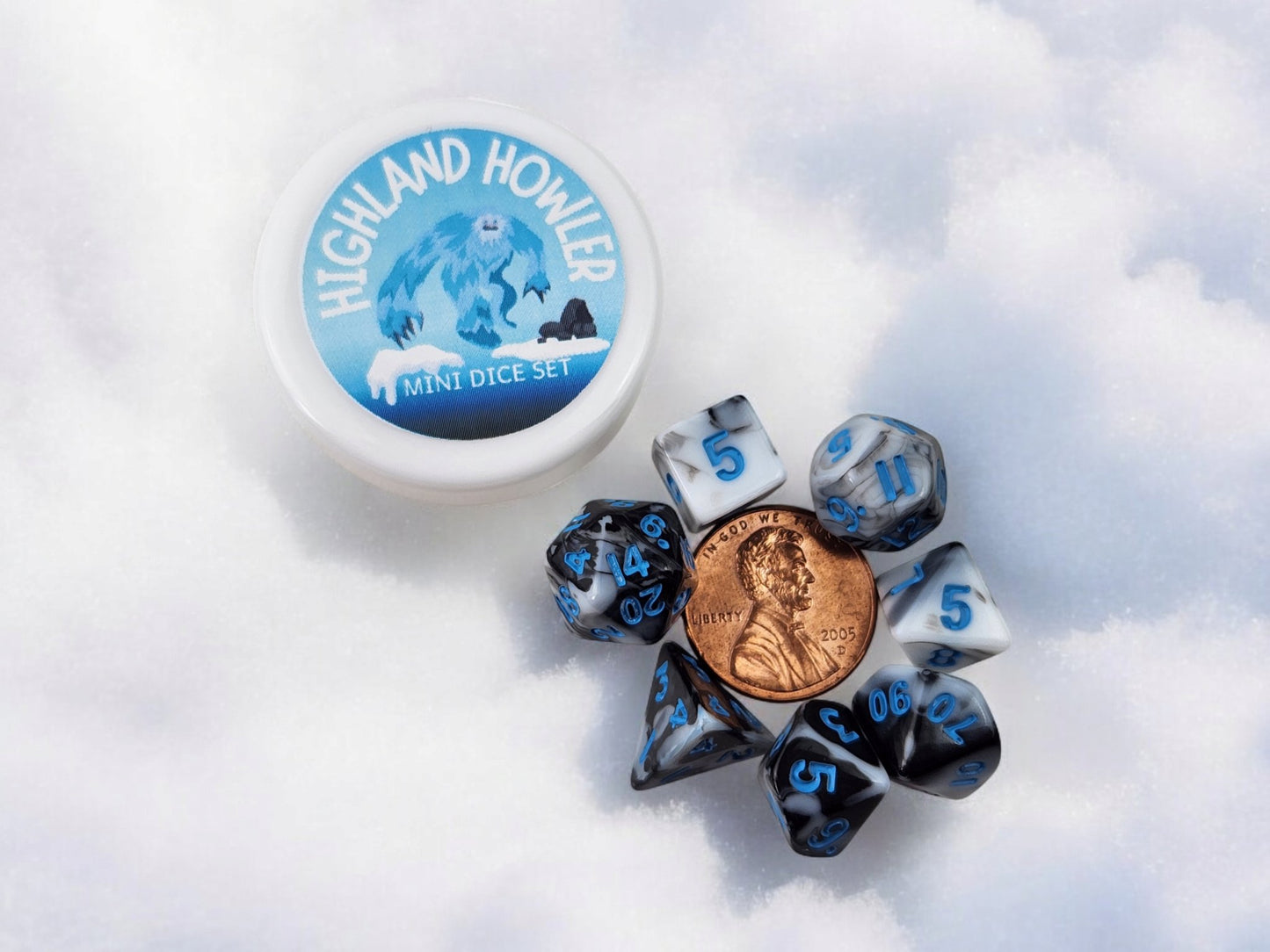 Mini dice set, Highland Howler Set - Rowan Gate