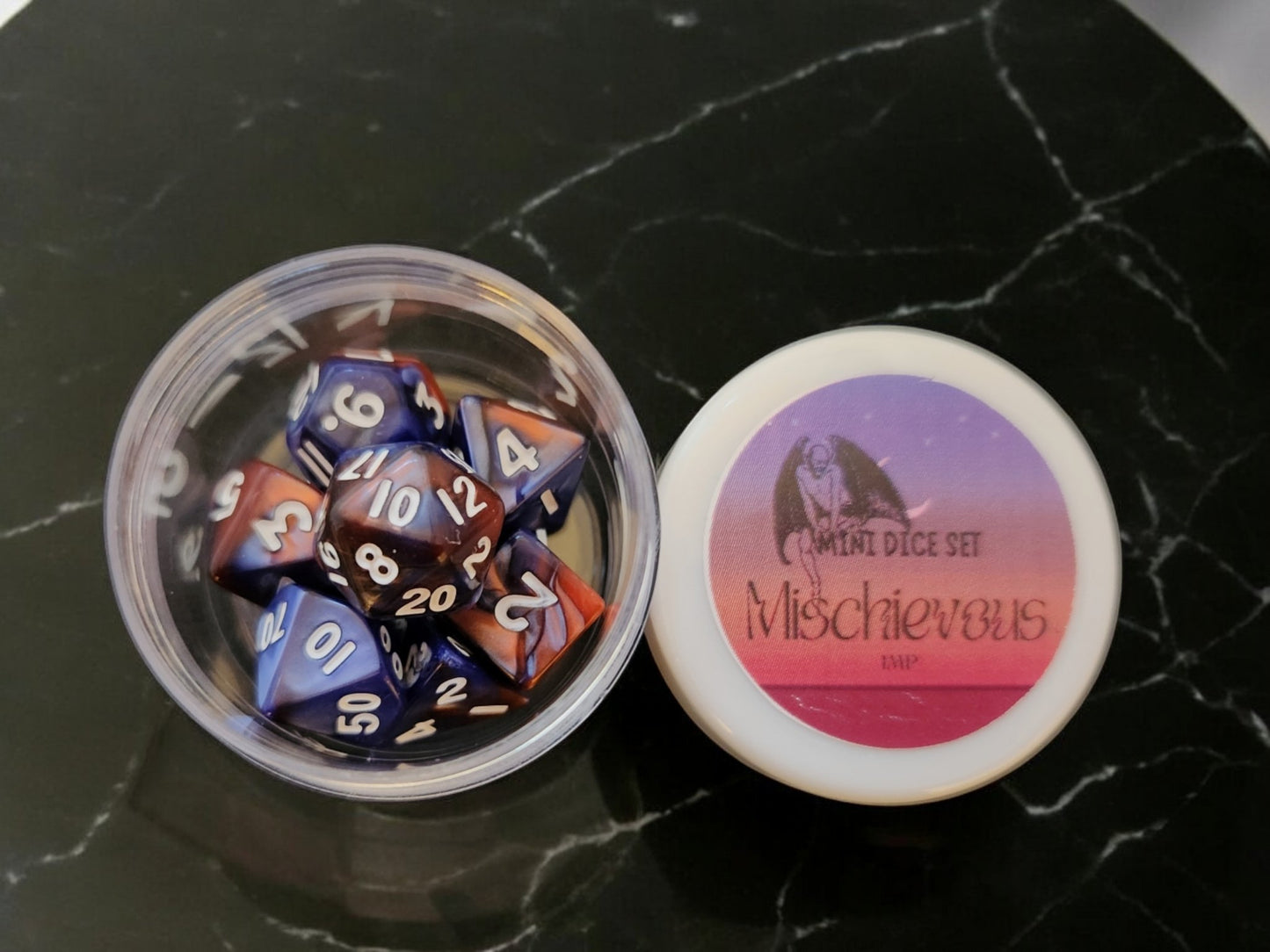 Mini dice set, Mischievous Imp set - Rowan Gate