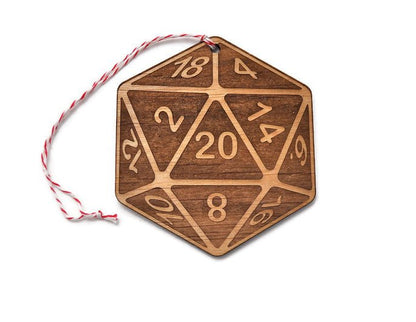 Nat 20 dnd Ornament - Rowan Gate