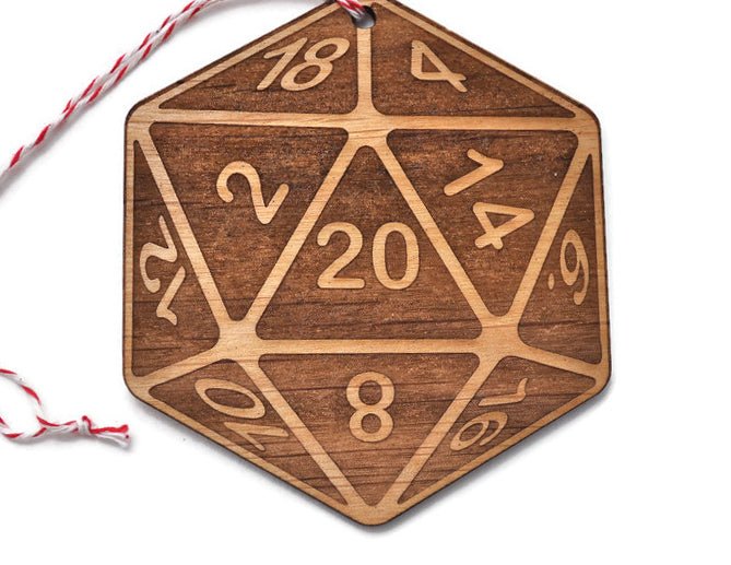 Nat 20 dnd Ornament - Rowan Gate