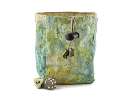 Neutral Evil Dice Bag, Lime die - Rowan Gate