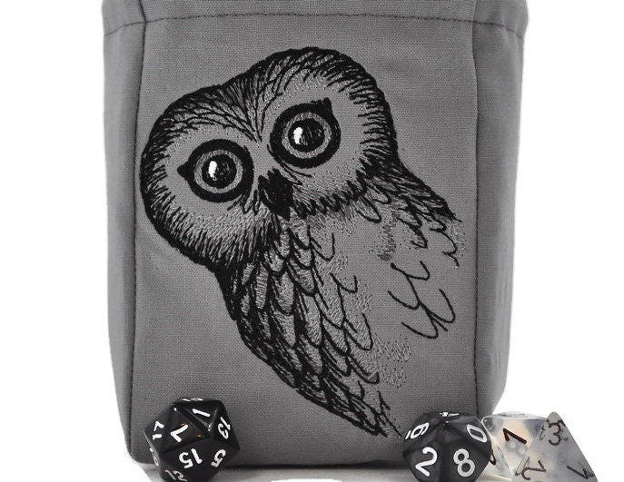 Owl familiar dice bag - Rowan Gate