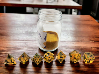 Potion of Bolster Sharp Resin Dice Set - Rowan Gate