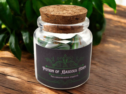 Potion of Gaseous Form dice jar potion - Rowan Gate