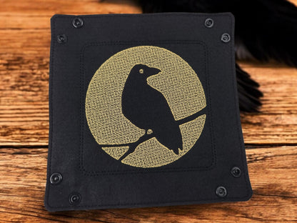 Raven and Full moon dice tray - Rowan Gate