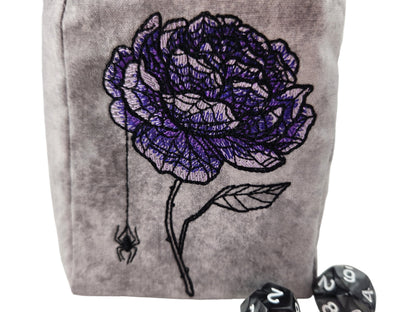 Rose and Spider dice bag - Rowan Gate