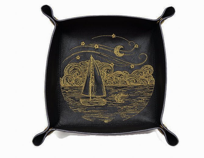 Sailing at night dice tray - Rowan Gate