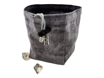 Silver Wolf Dice Bag - Rowan Gate