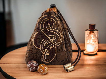 Skinny Dragon dice bag - Rowan Gate