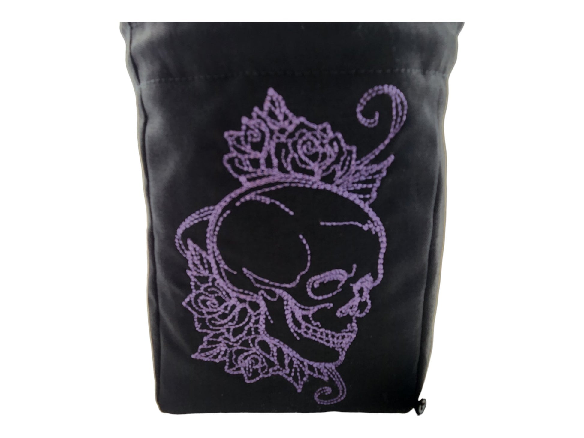Skull and Rose dice bag - Rowan Gate