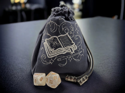 Spell book dice bag. - Rowan Gate