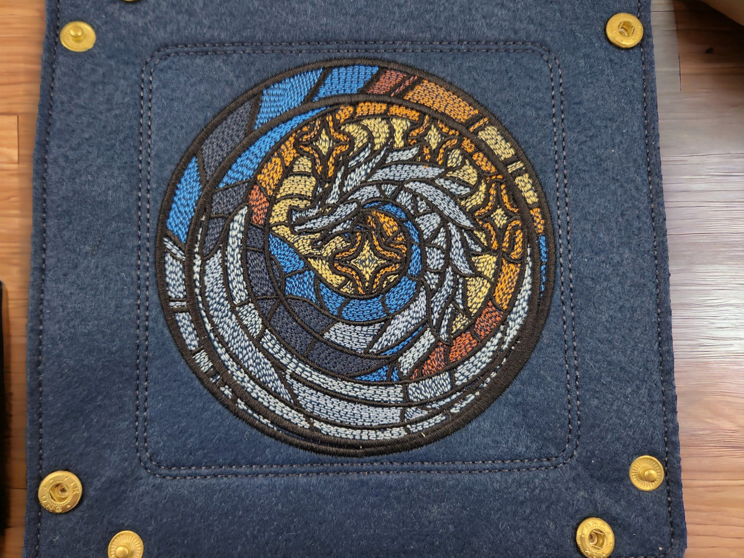 Stained glass style dragon dice tray - Rowan Gate