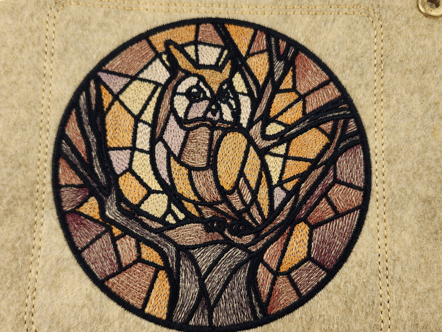 Stained glass style owl dice tray - Rowan Gate