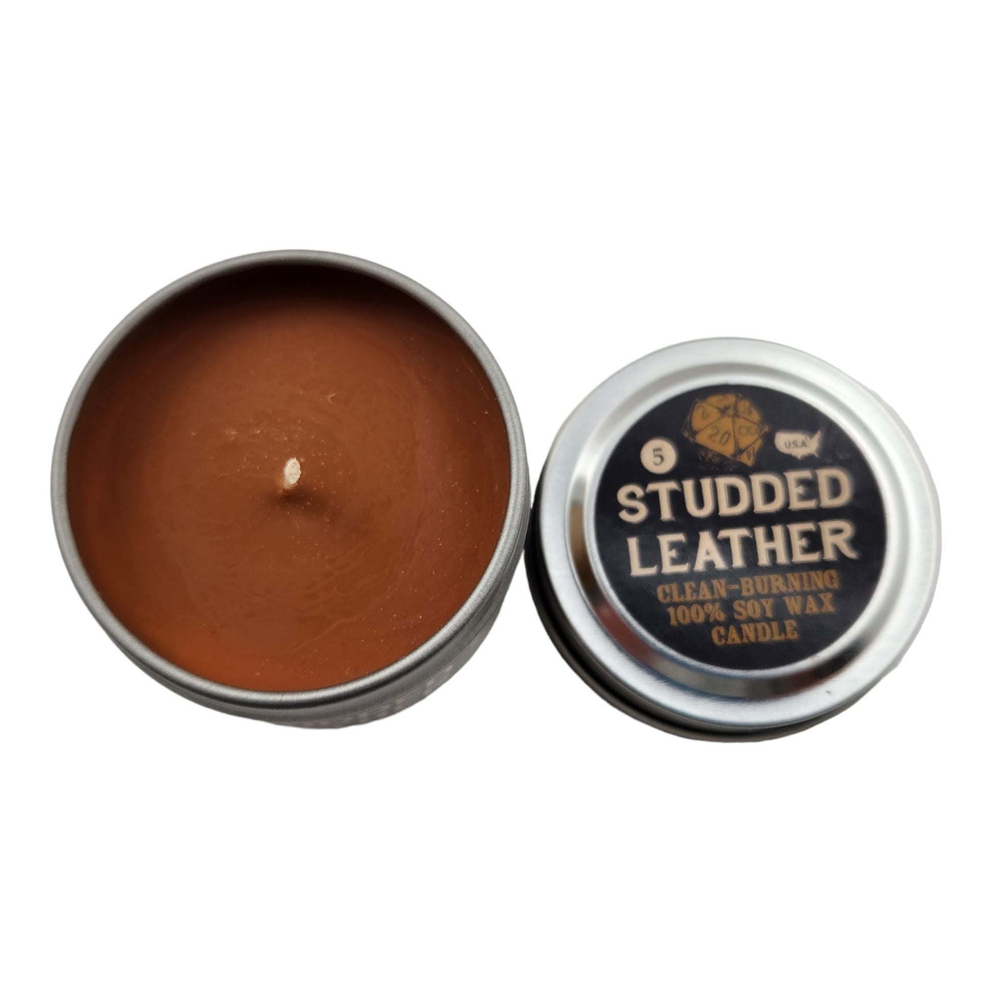 Studded Leather Soy Candle - Rowan Gate