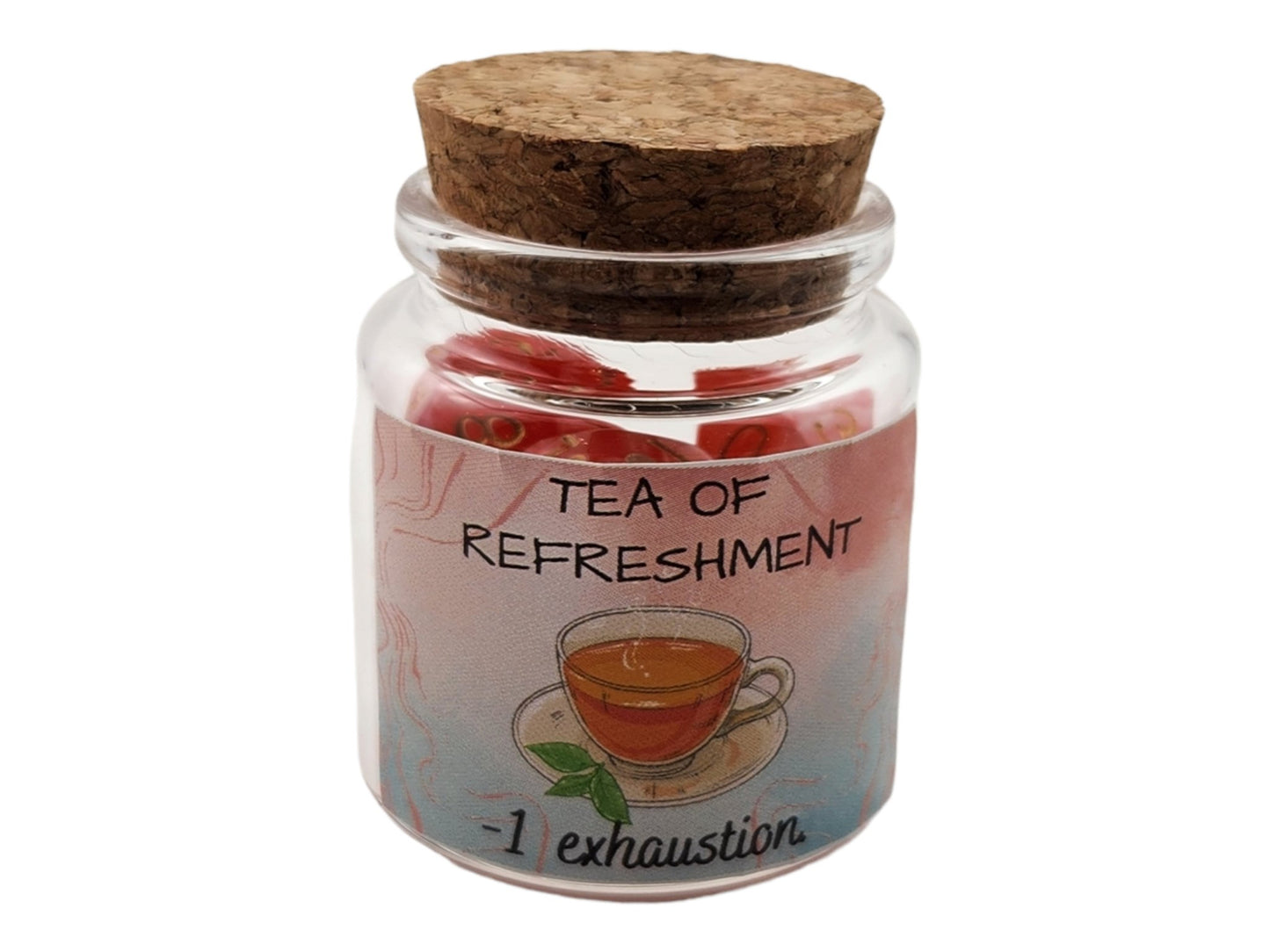Tea of Refreshment dice jar potion - Rowan Gate