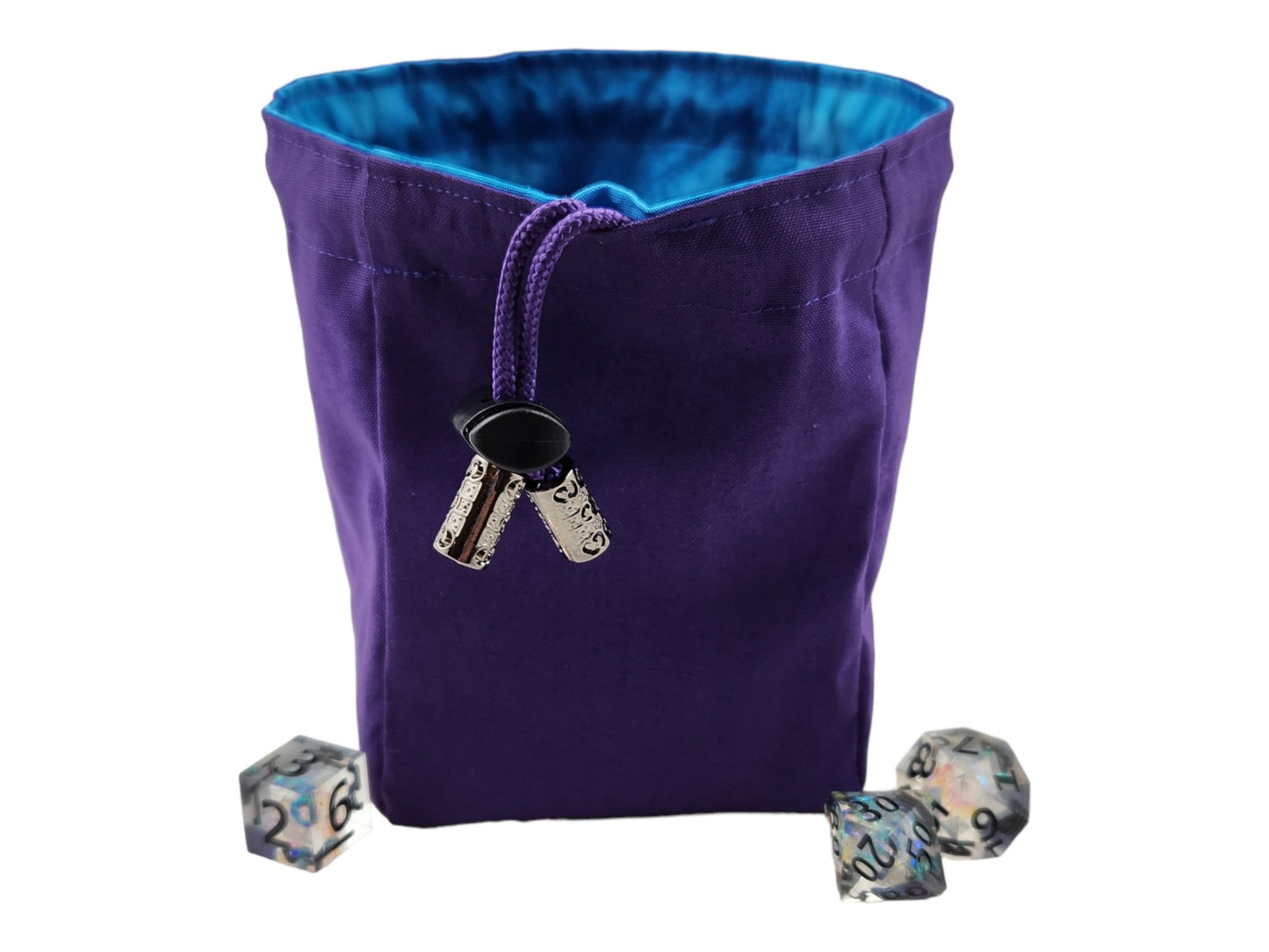 tentacle dice bag, purple - Rowan Gate