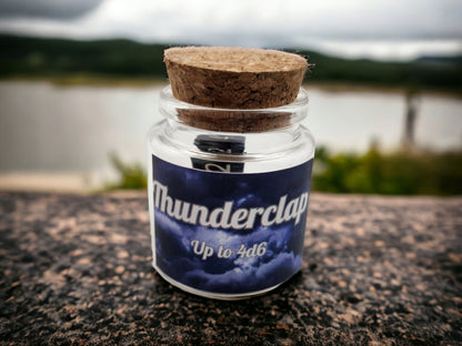 Thunderclap spell dice jar - Rowan Gate