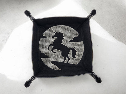 Unicorn Silhouette dice tray - Rowan Gate