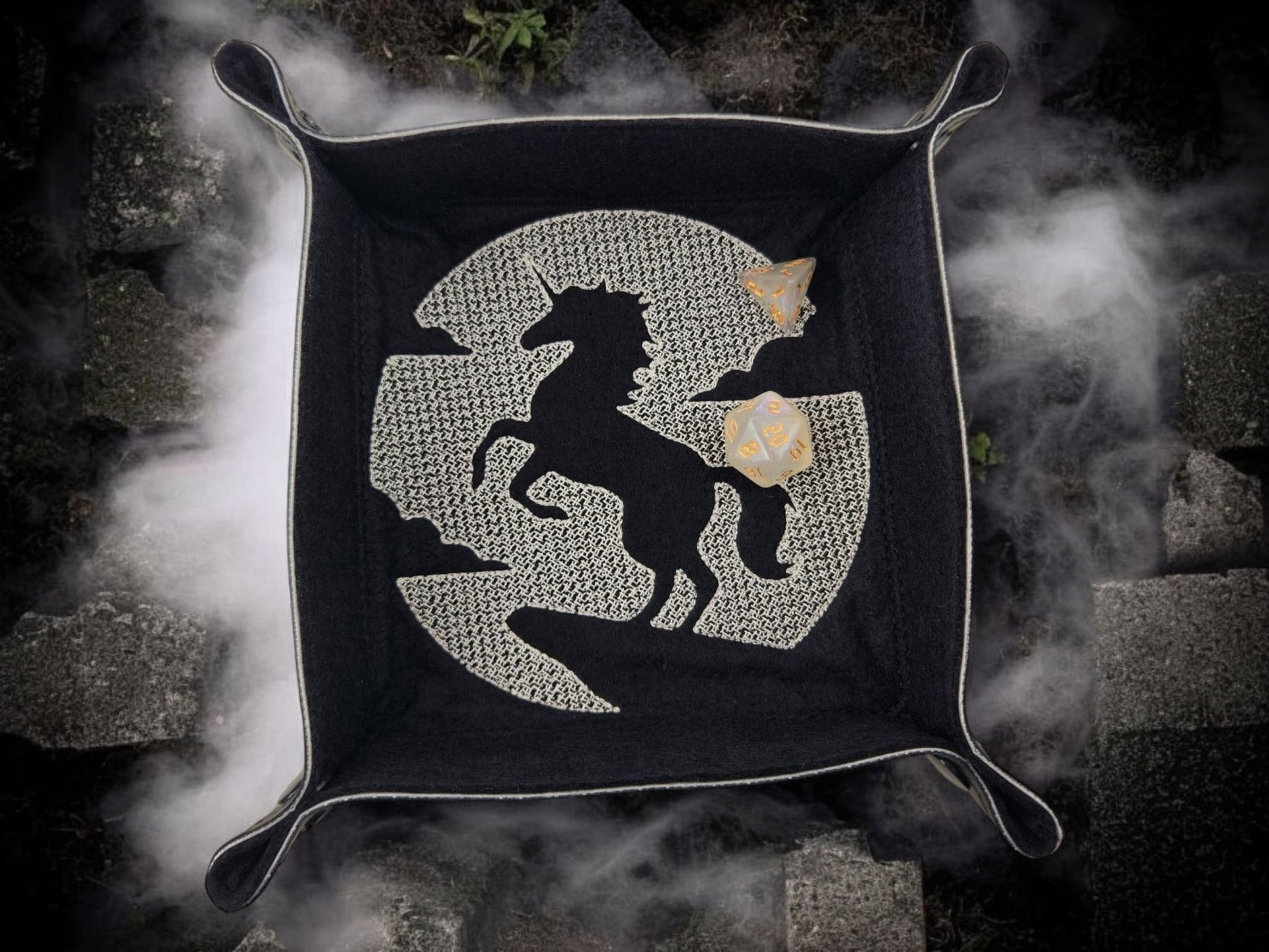 Unicorn Silhouette dice tray - Rowan Gate