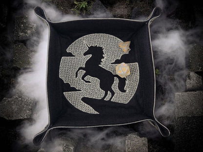 Unicorn Silhouette dice tray - Rowan Gate