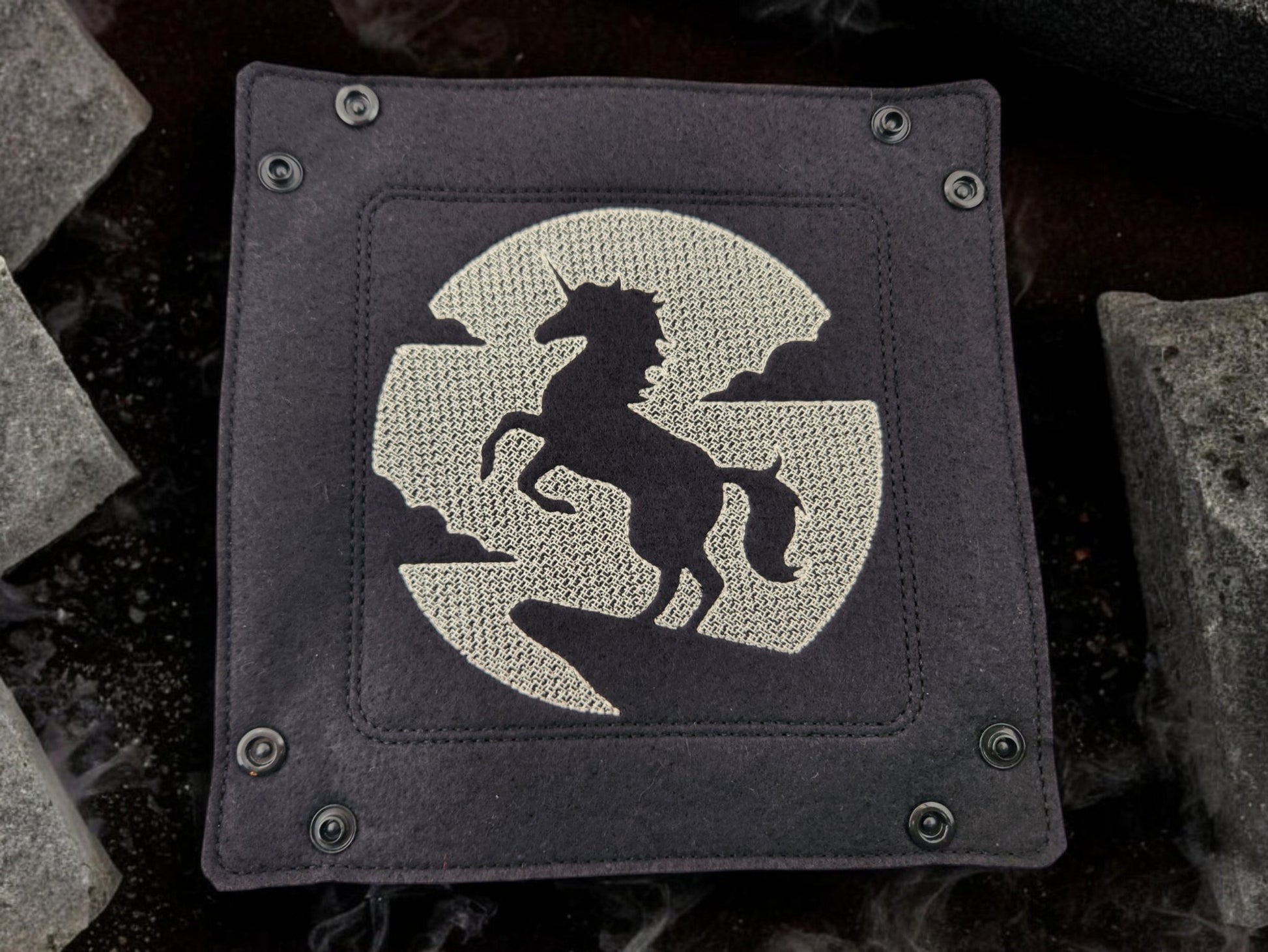 Unicorn Silhouette dice tray - Rowan Gate