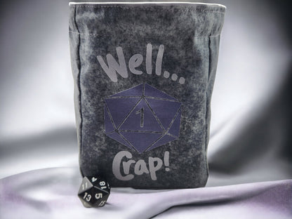 " Well Crap" dice bag, critical fail - Rowan Gate