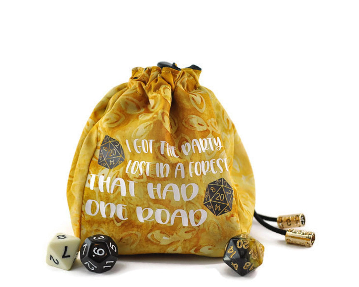 dnd dice bag, funny dice pouch - Rowan Gate