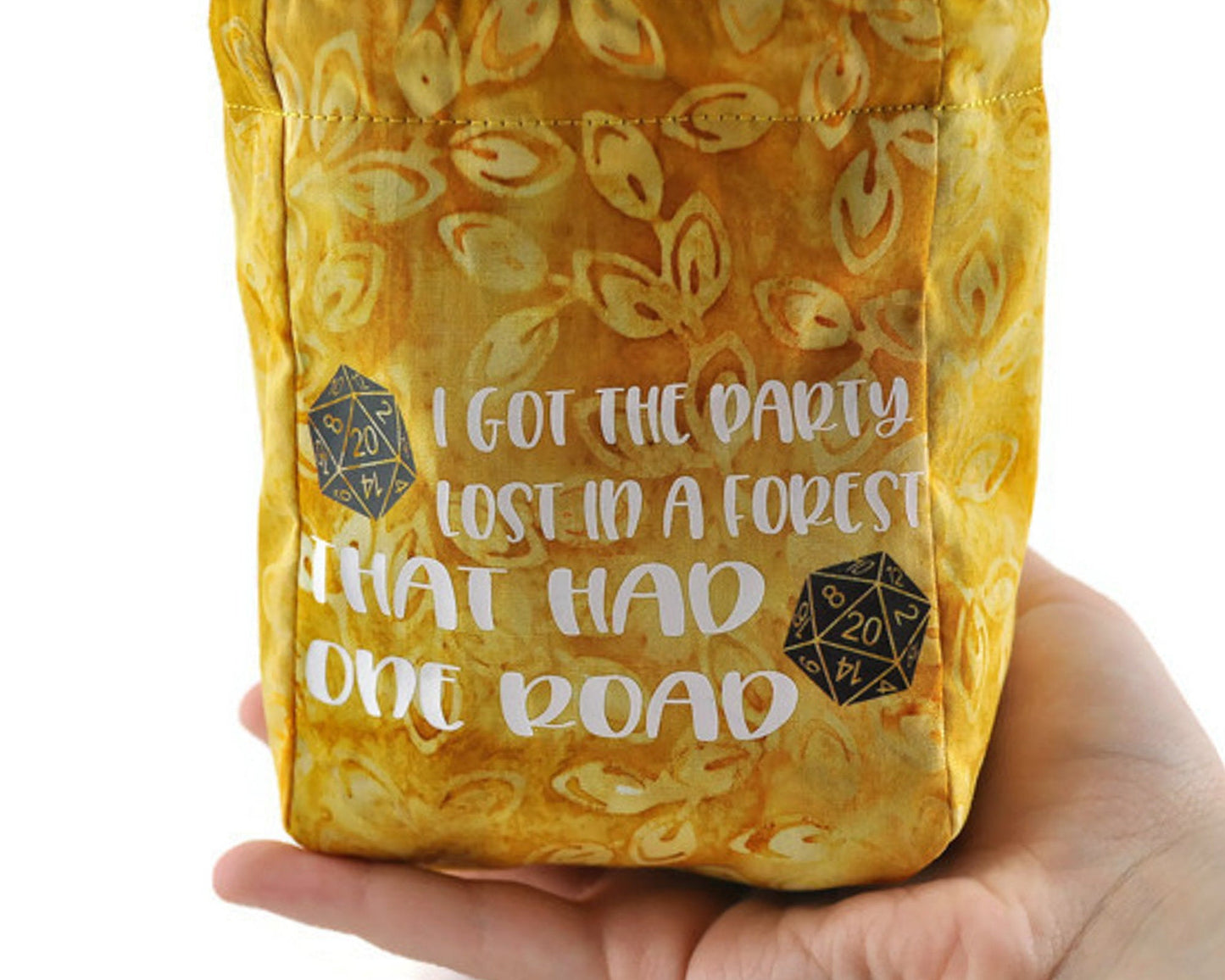 dnd dice bag, funny dice pouch - Rowan Gate